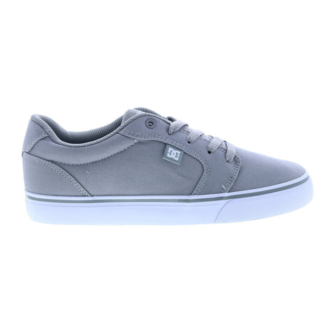 DC Anvil TX 320040-GK2 Mens Gray Canvas Skate Inspired Sneakers Shoes