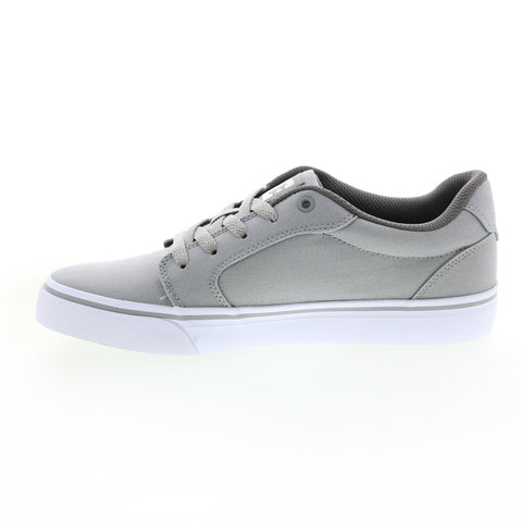 DC Anvil Tx 320040-GRW Mens Gray Canvas Skate Inspired Sneakers Shoes