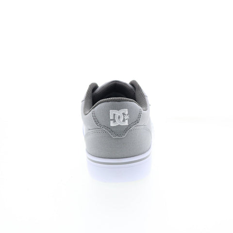 DC Anvil Tx 320040-GRW Mens Gray Canvas Skate Inspired Sneakers Shoes