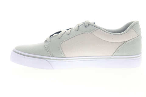 DC Anvil TX 320040 Mens Gray Canvas Lace Up Skate Sneakers Shoes