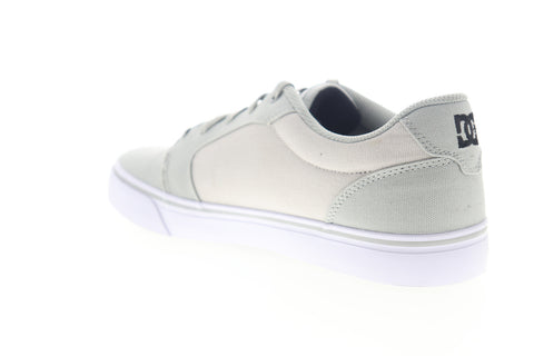 DC Anvil TX 320040 Mens Gray Canvas Lace Up Skate Sneakers Shoes