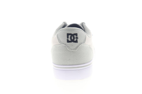 DC Anvil TX 320040 Mens Gray Canvas Lace Up Skate Sneakers Shoes