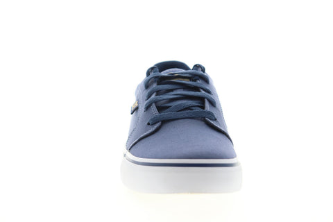 DC Anvil TX 320040 Mens Blue Canvas Lace Up Athletic Skate Shoes