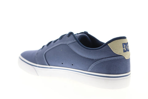 DC Anvil TX 320040 Mens Blue Canvas Lace Up Athletic Skate Shoes