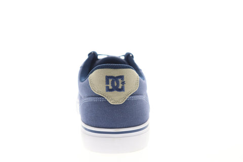 DC Anvil TX 320040 Mens Blue Canvas Lace Up Athletic Skate Shoes