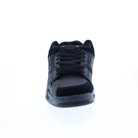DC Stag 320188-0CP Mens Black Leather Lace Up Skate Inspired Sneakers Shoes