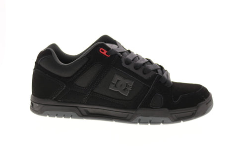 DC Stag 320188-BYR Mens Black Nubuck Skate Inspired Sneakers Shoes