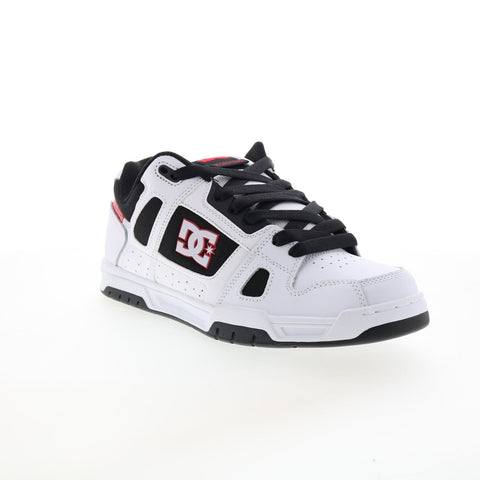 DC Stag 320188-XWKR Mens White Leather Skate Inspired Sneakers Shoes