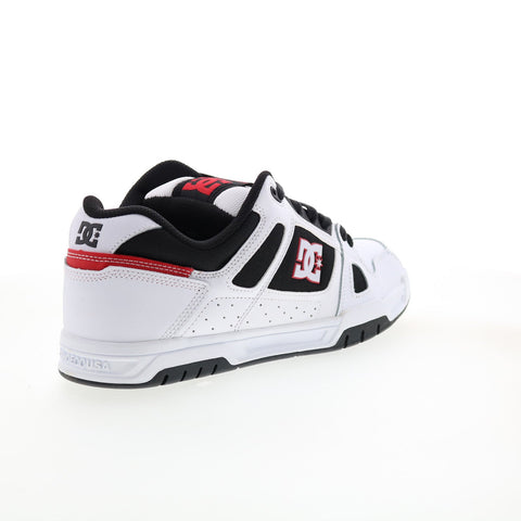 DC Stag 320188-XWKR Mens White Leather Skate Inspired Sneakers Shoes
