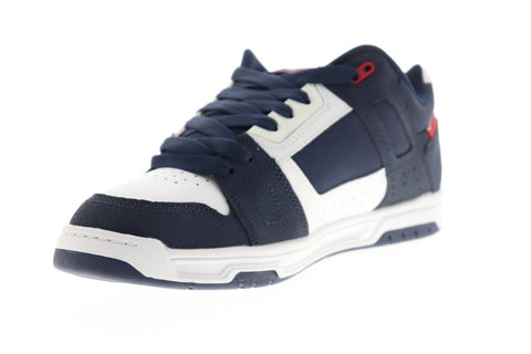 DC Stag 320188 Mens Blue Nubuck & Canvas Athletic Lace Up Skate Shoes
