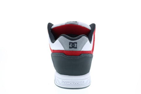 DC Stag 320188 Mens White Leather Lace Up Skate Inspired Sneakers Shoes
