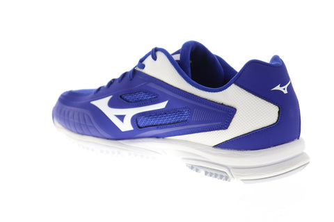 Mizuno Players Trainer Mens Blue Mesh Low Top Athletic Gym Cross Training Shoes