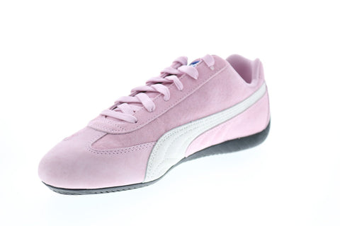 Puma Speedcat OG Sparco 33984403 Mens Pink Suede Lace Up Sneakers Motorsport Inspired Shoes