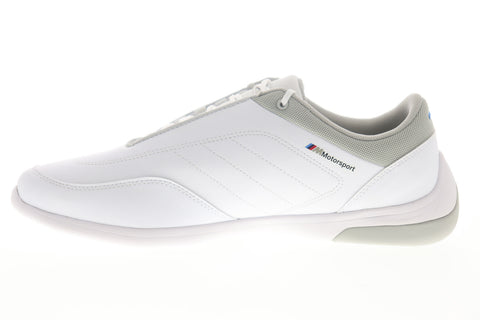 Puma BMW MMS Kart Cat III 33992702 Mens White Lace Up Motorsport Sneakers Shoes