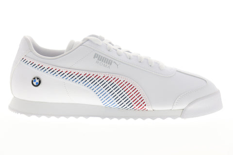 Puma BMW MMS Roma 33992902 Mens White Lace Up Motorsport Sneakers Shoes