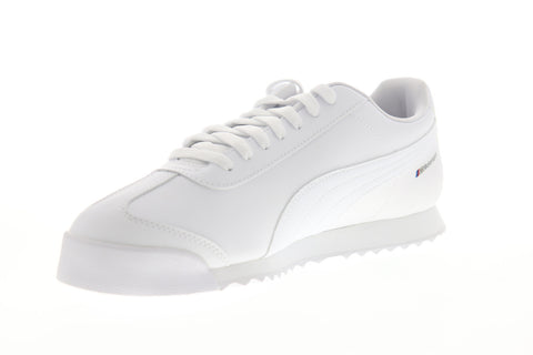 Puma BMW MMS Roma 33992902 Mens White Lace Up Motorsport Sneakers Shoes