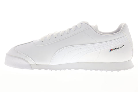 Puma BMW MMS Roma 33992902 Mens White Lace Up Motorsport Sneakers Shoes
