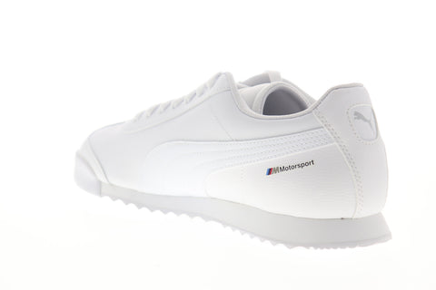 Puma BMW MMS Roma 33992902 Mens White Lace Up Motorsport Sneakers Shoes
