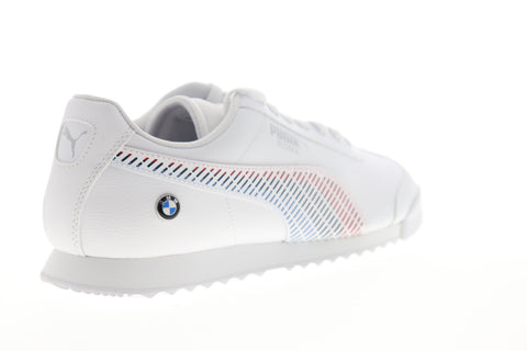 Puma BMW MMS Roma 33992902 Mens White Lace Up Motorsport Sneakers Shoes