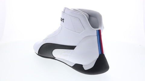Puma BMW MMS R-Cat Mid Mens White Motorsport Inspired Sneakers Shoes