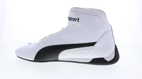 Puma BMW MMS R-Cat Mid Mens White Motorsport Inspired Sneakers Shoes