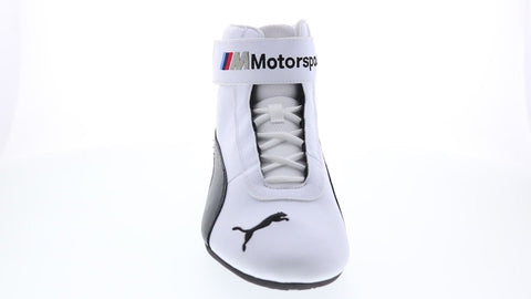 Puma BMW MMS R-Cat Mid Mens White Motorsport Inspired Sneakers Shoes
