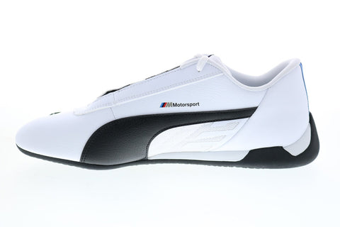Puma Bmw Mms R-Cat 33993302 Mens White Motorsport Inspired Sneakers Shoes