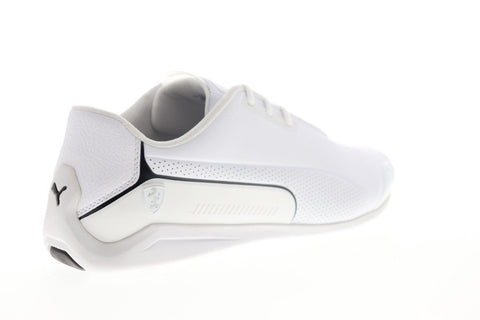 Puma Scuderia Ferrari Drift Cat 8 LS Mens White Low Top Sneakers Shoes