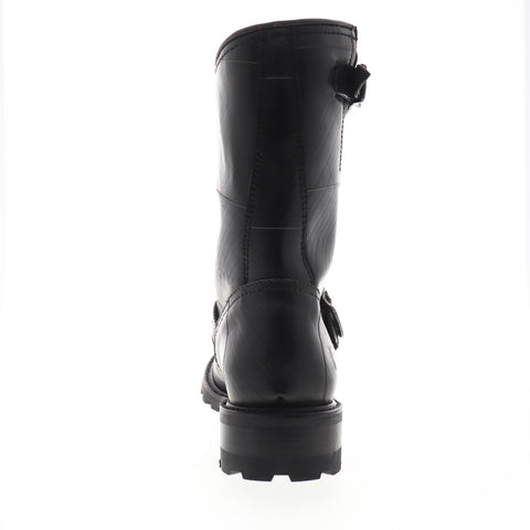 Frye Arkansas Engineer 86175 Mens Black Leather Adjustable Strap Western Boots
