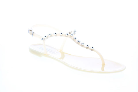 BCBG Max Azria Jellia Jelly 34AZ116-NUD Womens Beige Slingback Sandals Shoes