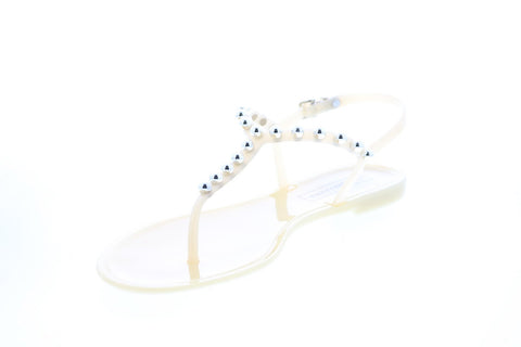 BCBG Max Azria Jellia Jelly 34AZ116-NUD Womens Beige Slingback Sandals Shoes