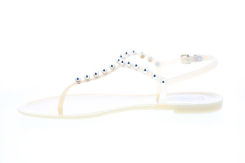 BCBG Max Azria Jellia Jelly 34AZ116-NUD Womens Beige Slingback Sandals Shoes