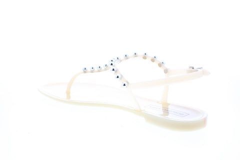 BCBG Max Azria Jellia Jelly 34AZ116-NUD Womens Beige Slingback Sandals Shoes