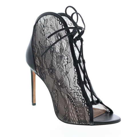 BCBG Max Azria Elaine Lace Shiny Nappa Womens Black Pumps Heels Shoes