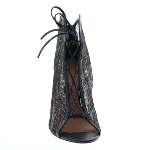 BCBG Max Azria Elaine Lace Shiny Nappa Womens Black Pumps Heels Shoes