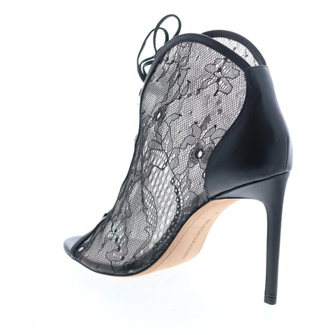 BCBG Max Azria Elaine Lace Shiny Nappa Womens Black Pumps Heels Shoes