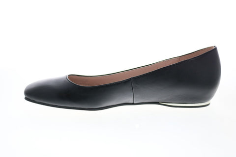 Calvin Klein Heidy Nappa 34E7873-BLK Womens Black Leather Ballet Flats Shoes