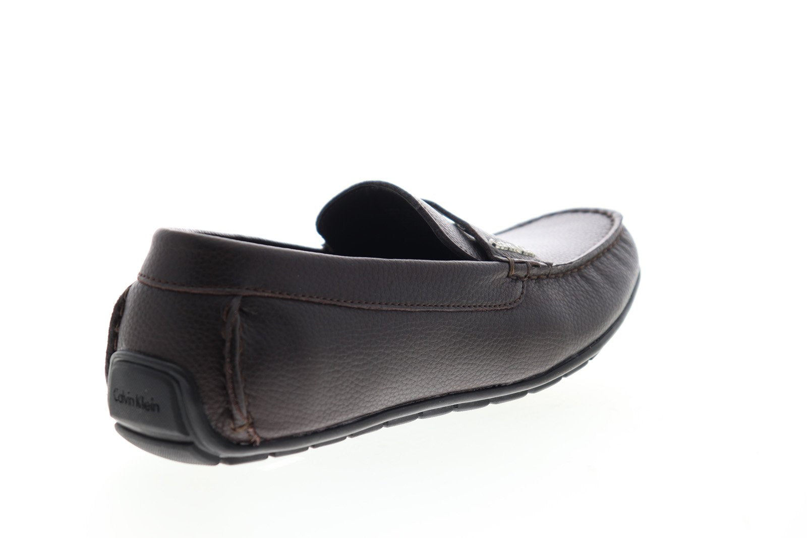 Calvin Klein Ivan Tumbled Mens Leather Penny Loafers - Ruze