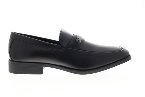 BRAND NEW Men’s Calvin Klein Ezra 34F0267-BLK Black Leather Loafers Size 10.5 M Calvin Klein Ezra 34F0267-BLK Mens Black Leather Dress Slip  main image 3