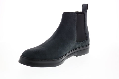 Calvin Klein Rixley Calf Suede Nappa Calf Leather Mens Grey Chelsea Boots