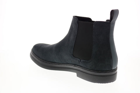 Calvin Klein Rixley Calf Suede Nappa Calf Leather Mens Grey Chelsea Boots