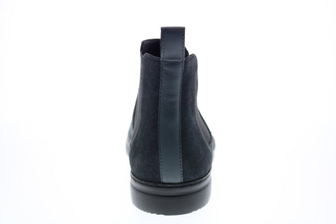 Calvin Klein Rixley Calf Suede Nappa Calf Leather Mens Grey Chelsea Boots