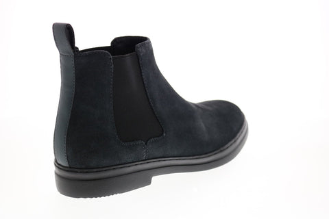 Calvin Klein Rixley Calf Suede Nappa Calf Leather Mens Grey Chelsea Boots