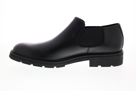 Calvin Klein Udell Dress Calf 34F0494-BLK Mens Black Slip On Ankle Boots