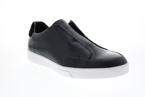 Calvin Klein Immanuel Scotch Grain Box Leather Mens Black Designer Sneakers Shoes