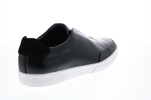 Calvin Klein Immanuel Scotch Grain Box Leather Mens Black Designer Sneakers Shoes