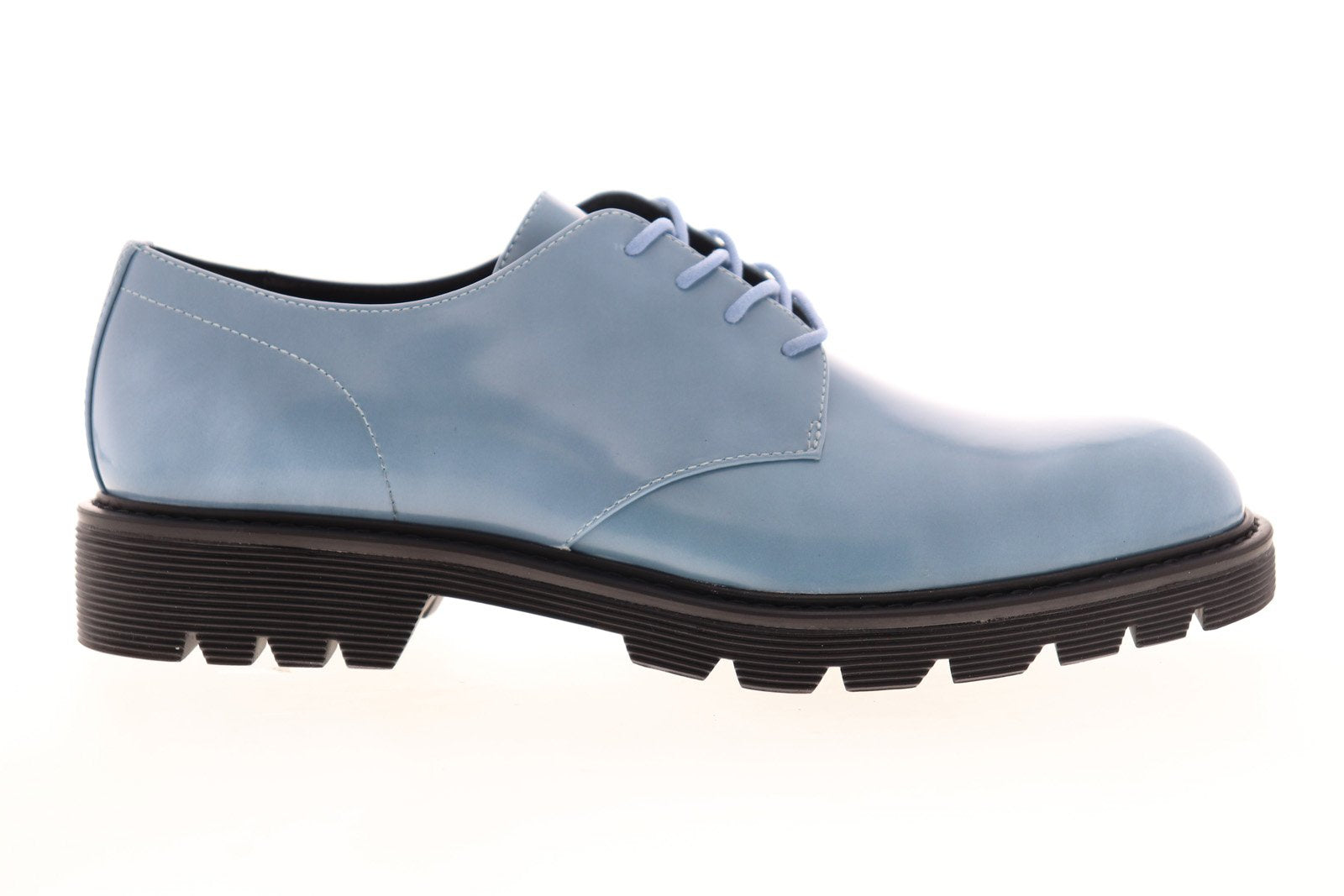 Calvin Klein Ferguson 34F0991-DYB Mens Blue Leather Plain Toe Oxfords