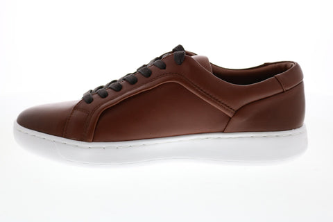 Calvin Klein Fasano Soft Leather 34F1142-TAN Mens Brown Designer Sneakers Shoes
