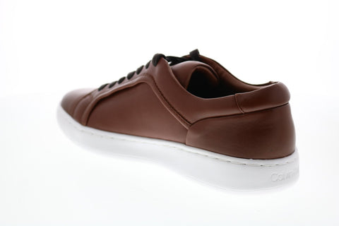 Calvin Klein Fasano Soft Leather 34F1142-TAN Mens Brown Designer Sneakers Shoes