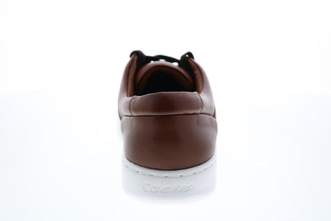 Calvin Klein Fasano Soft Leather 34F1142-TAN Mens Brown Designer Sneakers Shoes